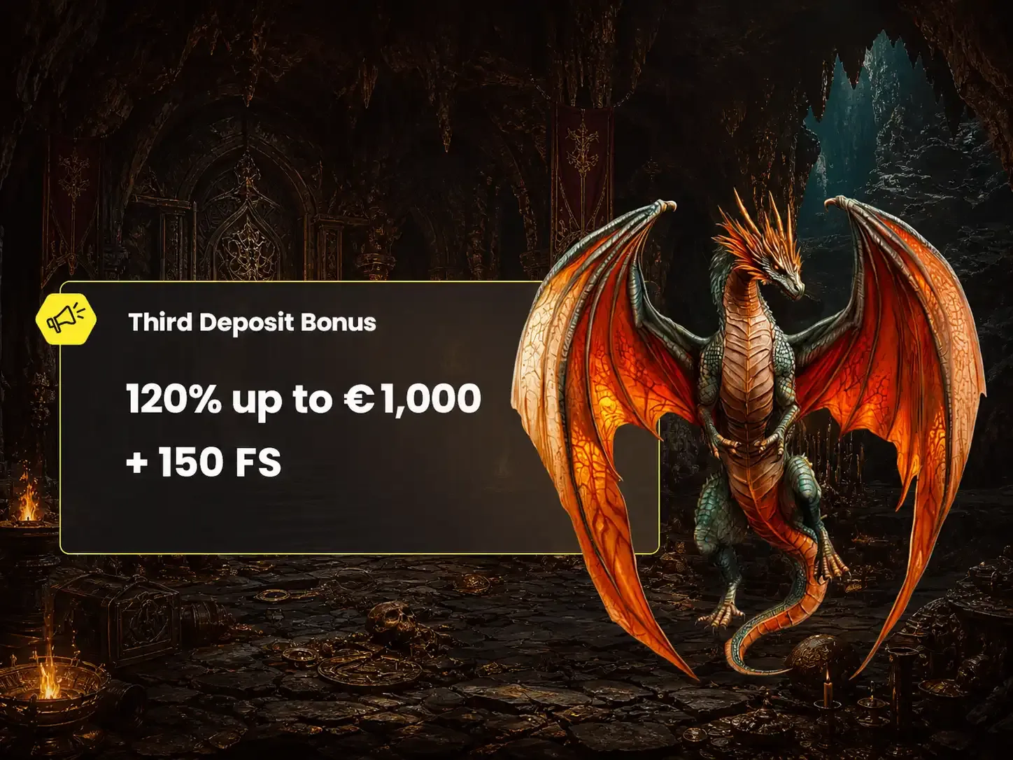 Dragon Slots third deposit bonus